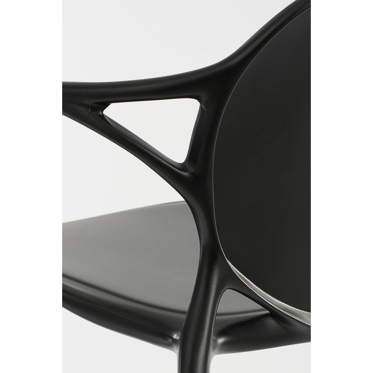 Nebraska Gartenstuhl – L56 x B57 x H80 cm – Polypropylen – Schwarz