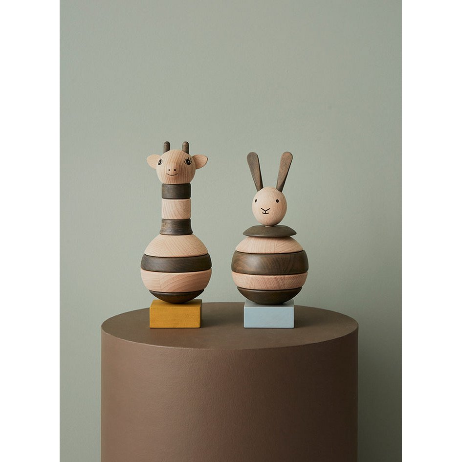 Stapelbare Giraffe aus Holz