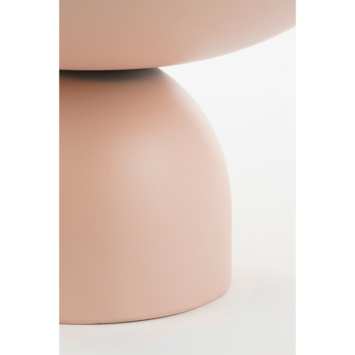 Celise Side Table - H28 x Ø47 cm - Metall - hellrosa