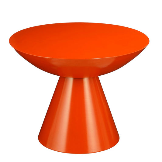 Celise Side Table - H44 x Ø59 cm - Metall - Orange