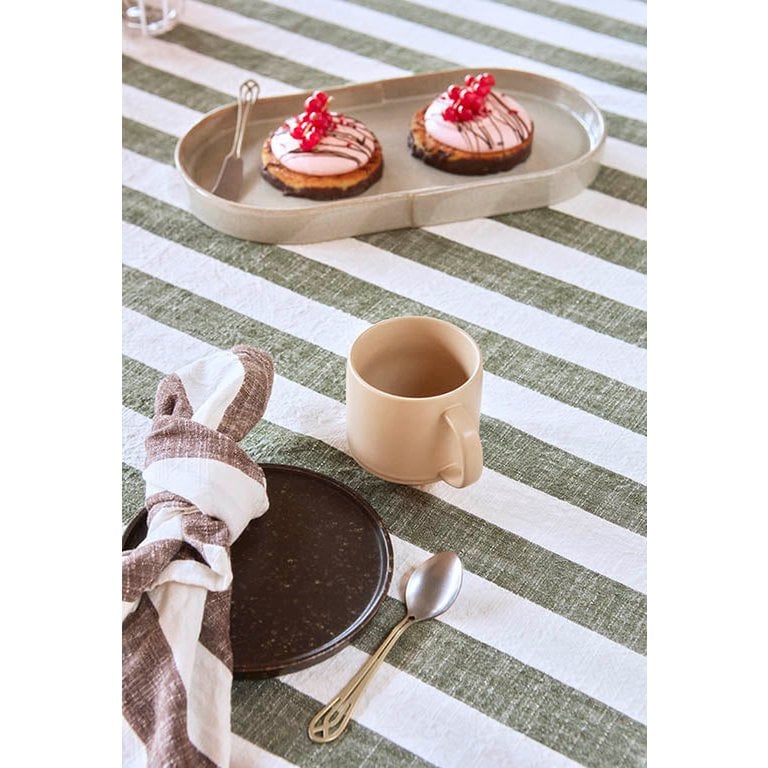 Gestreifte Tischdecke – 260 x 140 cm