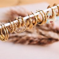 EA509: Kreolen aus Edelstahl 30 mm „breit“ - Silber