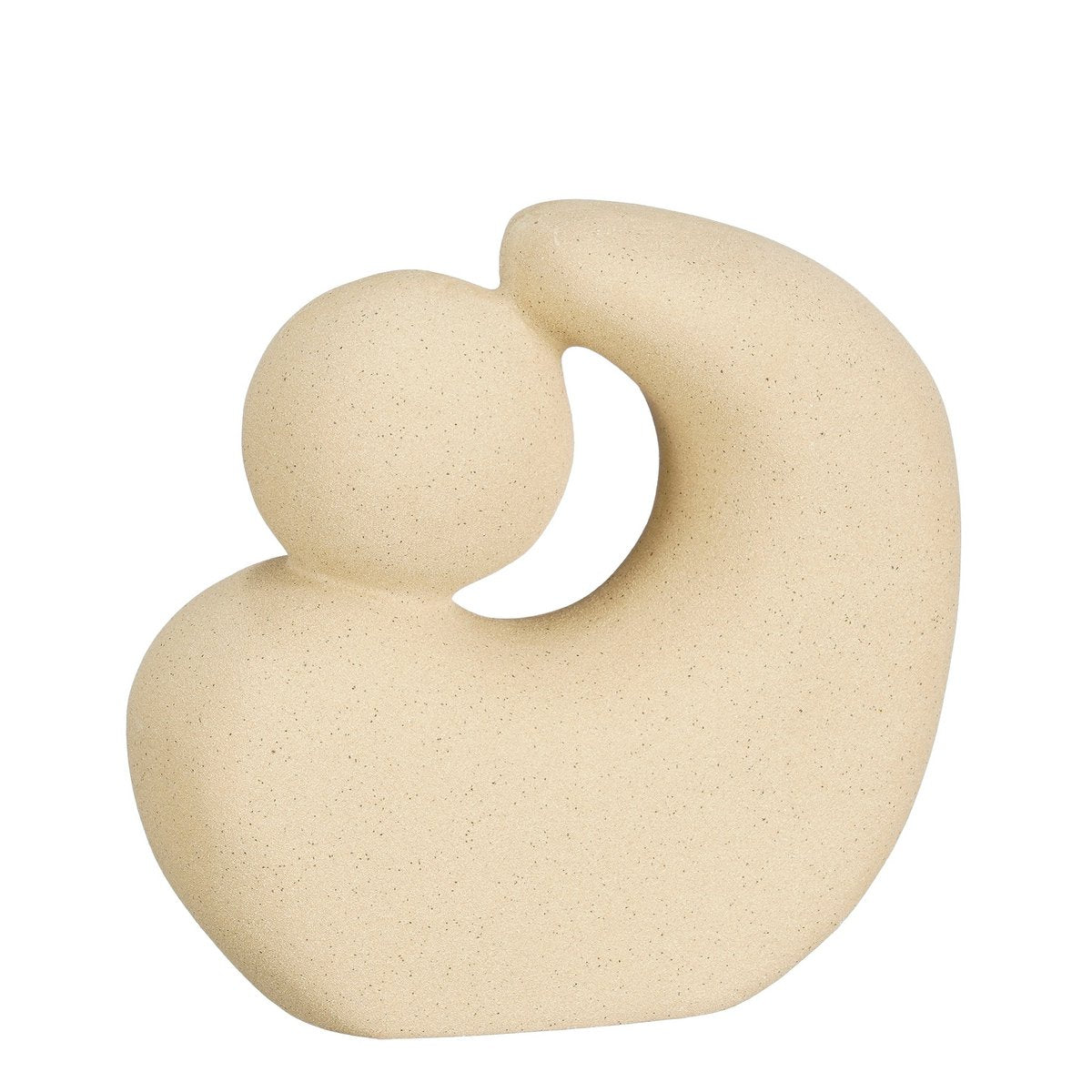 Skulptur - L21 x B9 x H20 cm - Keramik - Beige