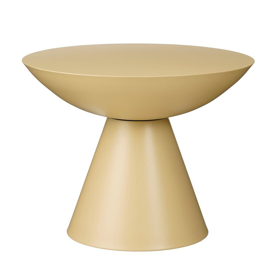 Celise Side Table - H44 x Ø59 cm - Metall - Beige