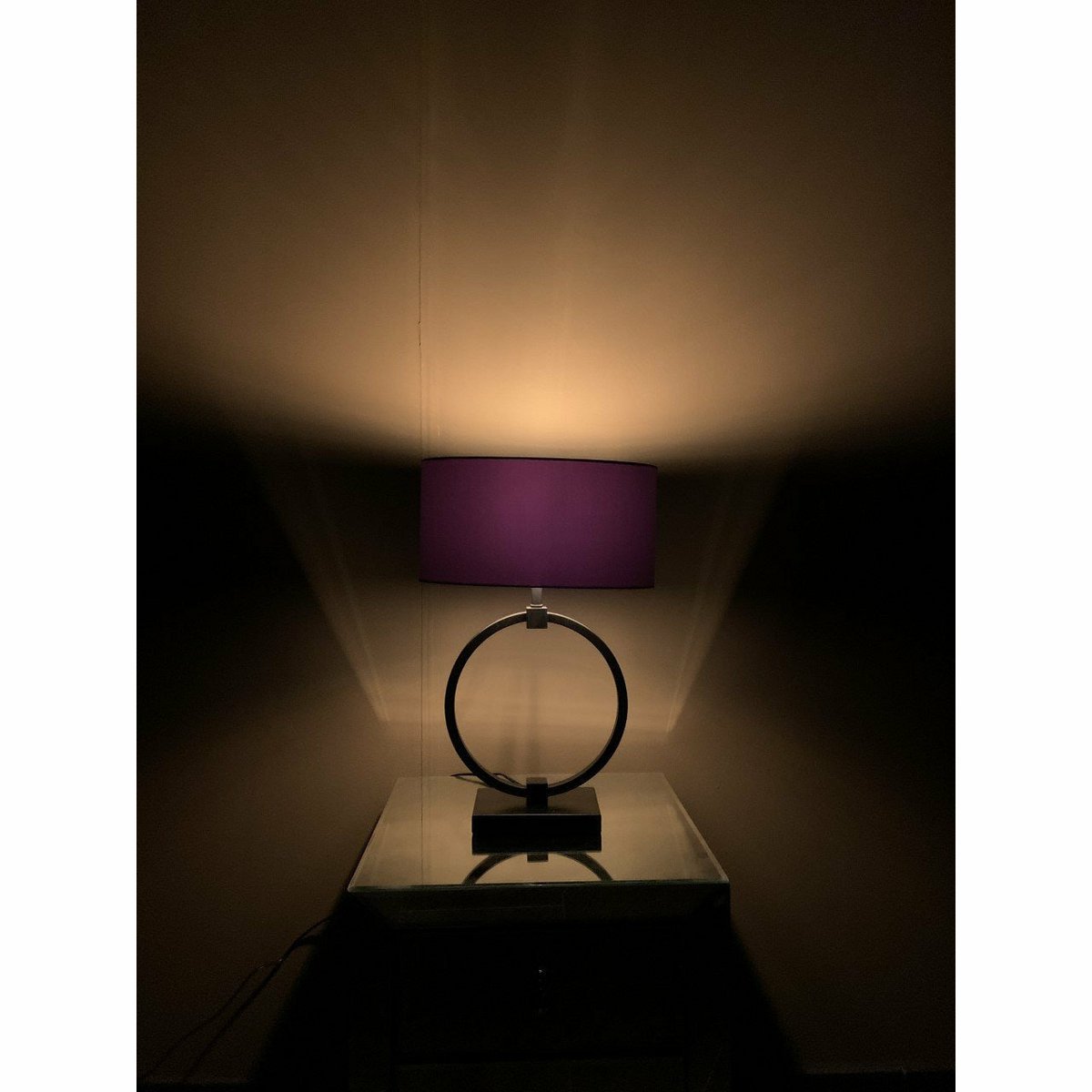 Ringlampe Schwarz S