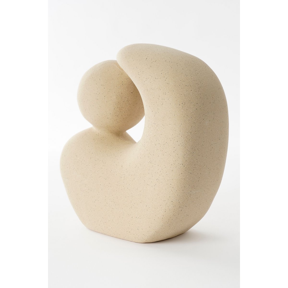 Skulptur - L21 x B9 x H20 cm - Keramik - Beige