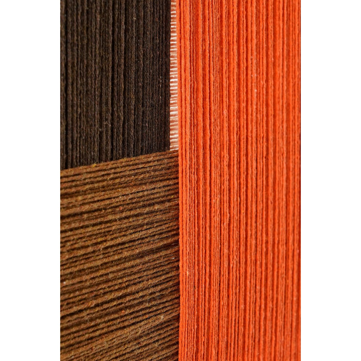 Kuba -Wanddekoration - L50 x B3 x H70 cm - FSC 100% - Baumwolle - Orange