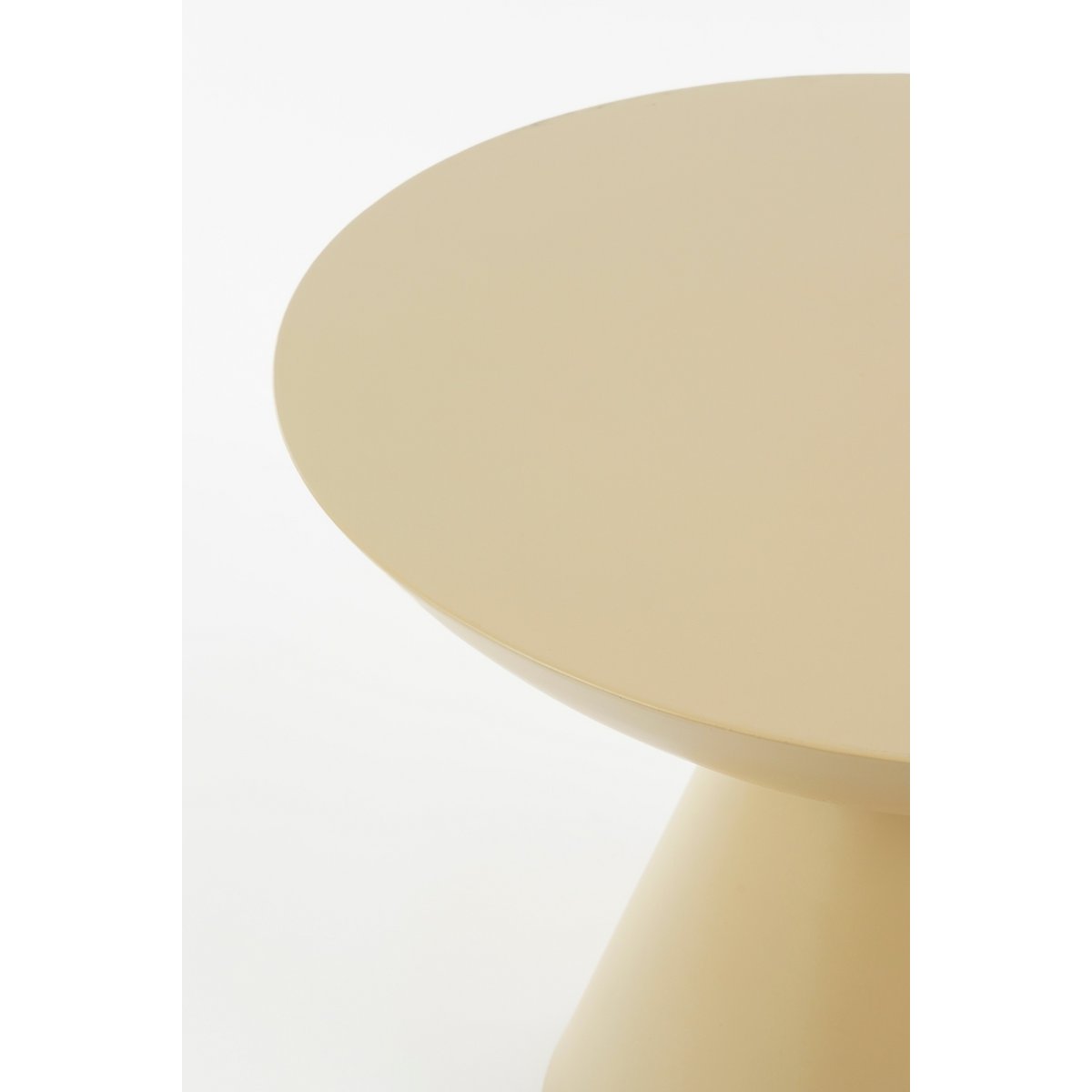 Celise Side Table - H44 x Ø59 cm - Metall - Beige