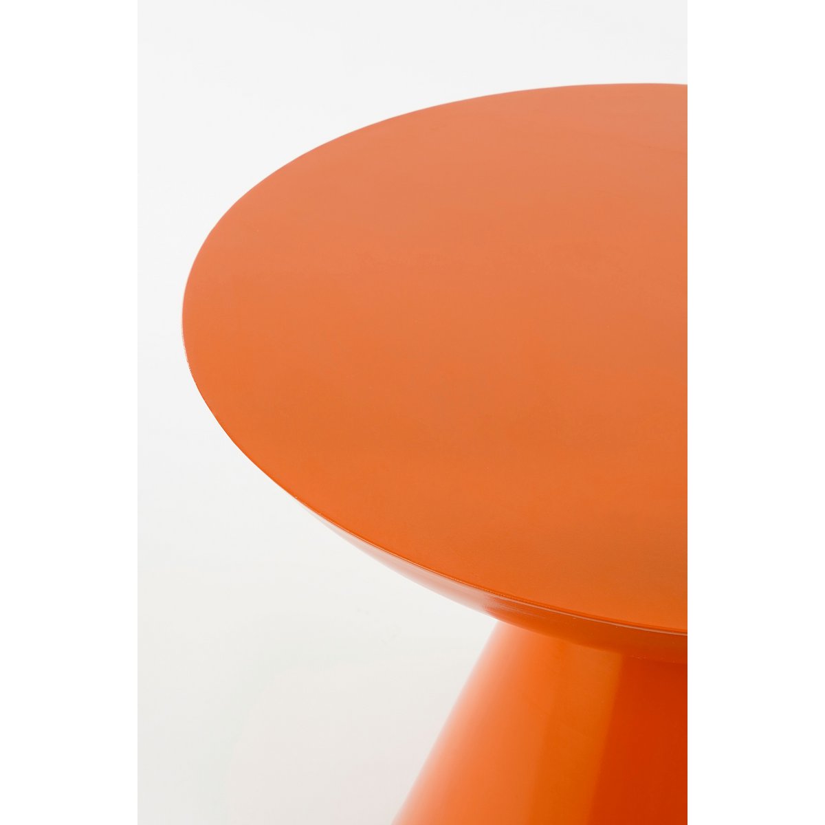 Celise Side Table - H44 x Ø59 cm - Metall - Orange