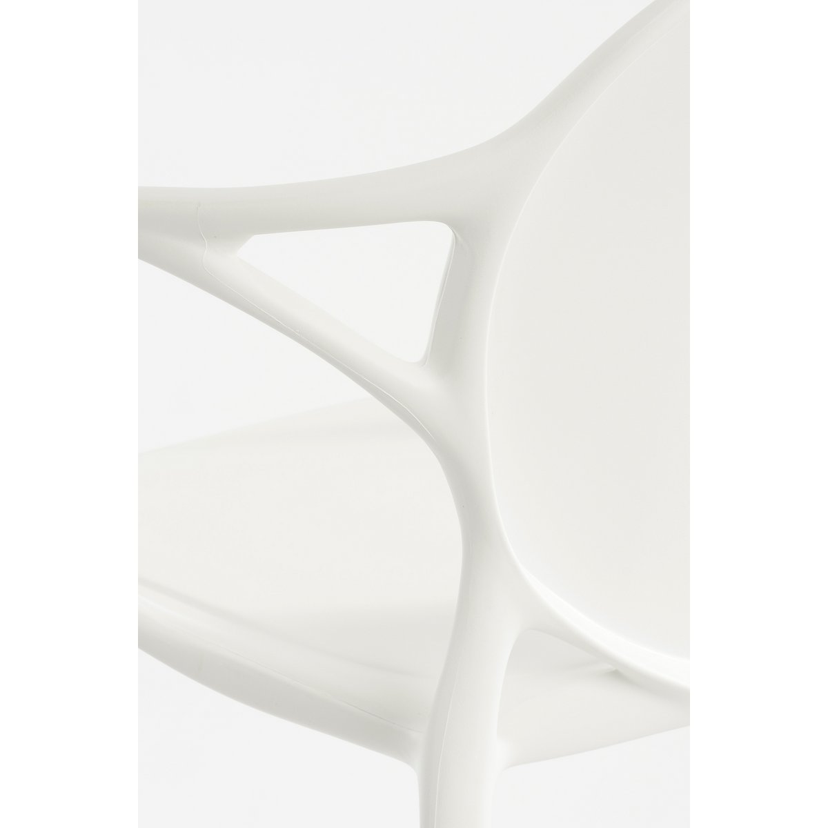 Nebraska Gartenstuhl – L56 x B57 x H80 cm – Polypropylen – Weiß