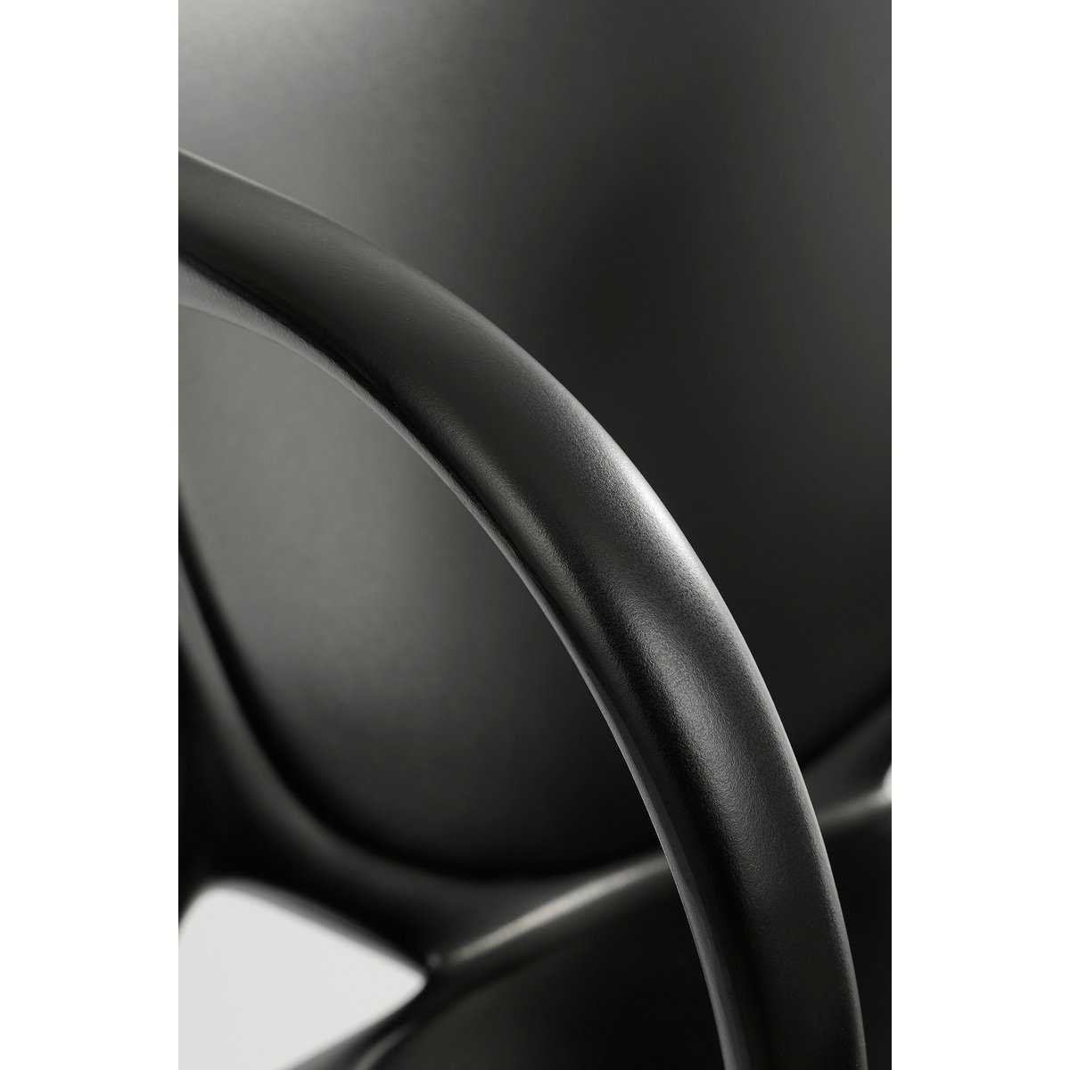 Nebraska Gartenstuhl – L56 x B57 x H80 cm – Polypropylen – Schwarz