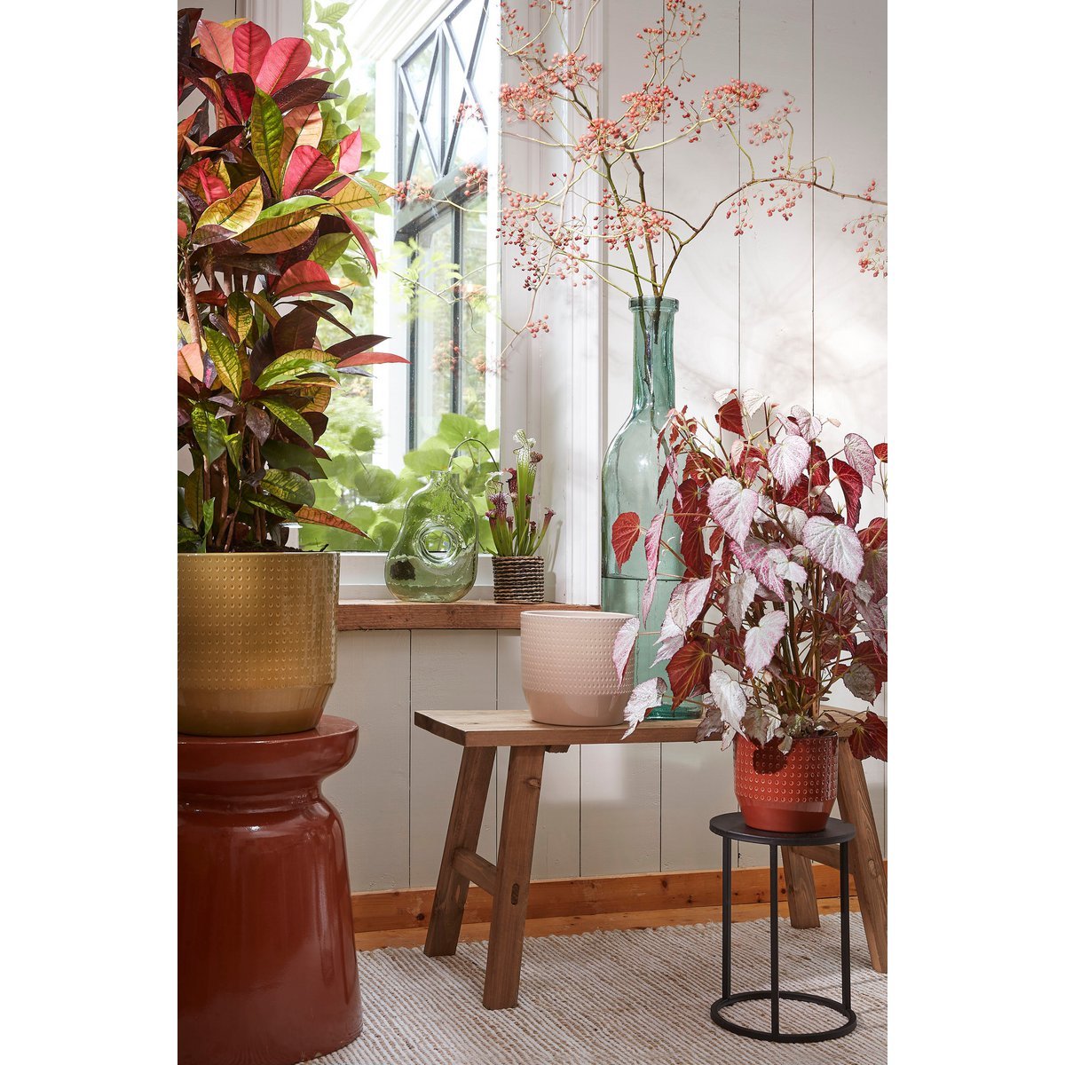 Jay Vase – L19 x B11 x H25 cm – Glas – Hellgrün